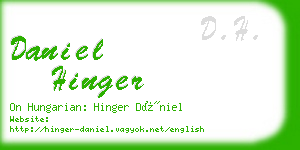 daniel hinger business card